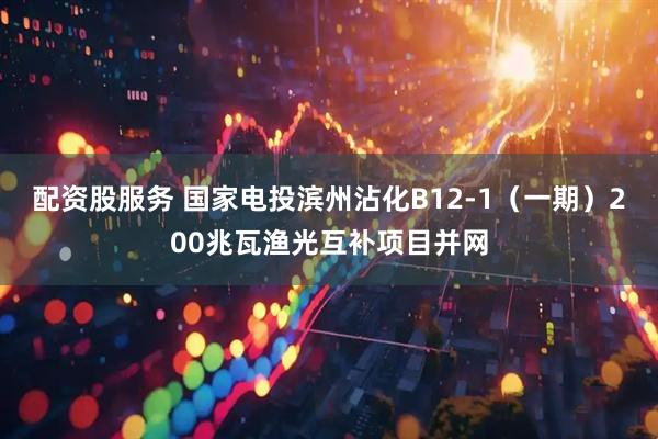 配资股服务 国家电投滨州沾化B12-1（一期）200兆瓦渔光互补项目并网